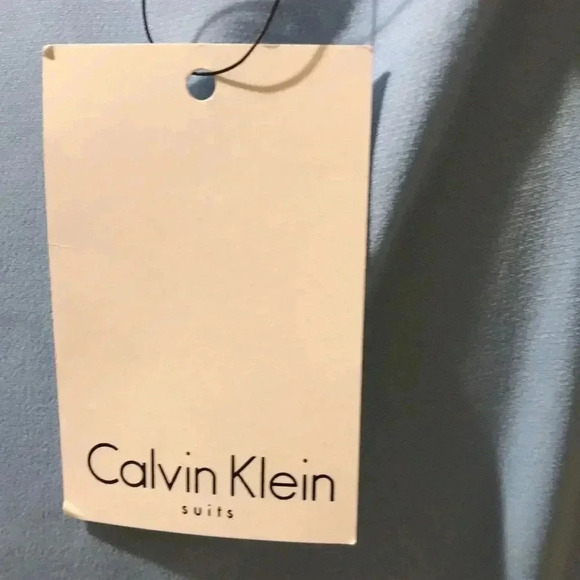 Calvin Klein Sleeveless Blue Blouse with lace detailing -Size Medium - Picture 6 of 7